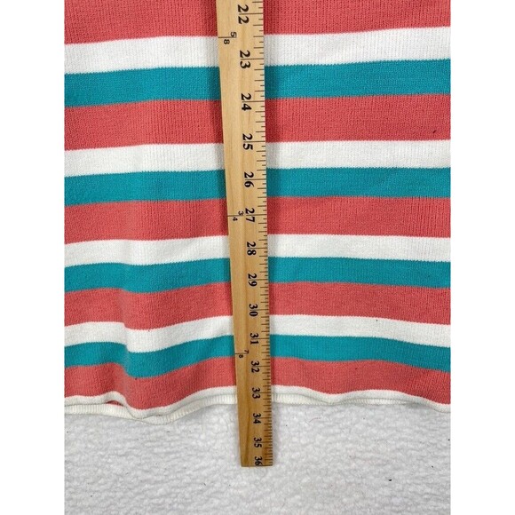 Babaton Sculpt Knit Halter Dress Women’s Size S Turquoise Stripe Backless - Picture 4 of 9